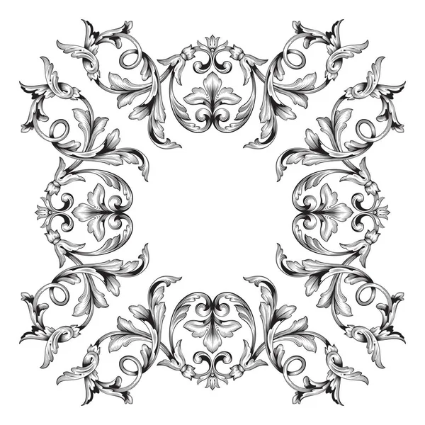 Klasická barokní ornament vektor — Stockový vektor