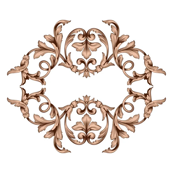 Vector clásico ornamento barroco — Archivo Imágenes Vectoriales