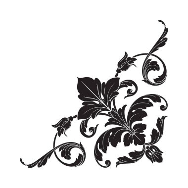 Klasik Barok süsleme vektör 