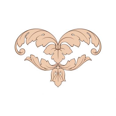 Klasik Barok süsleme vektör 