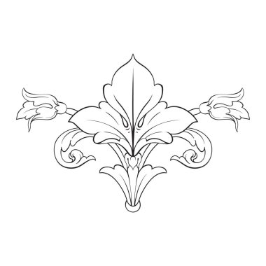 Klasik Barok süsleme vektör 