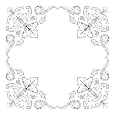 Klasik Barok süsleme vektör 