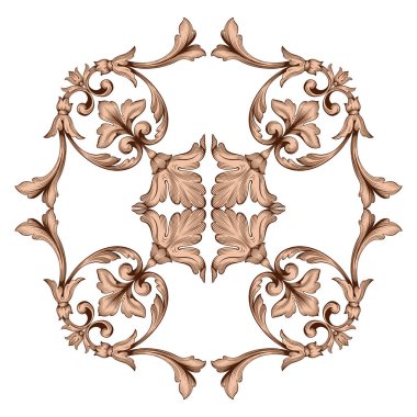 Klasik Barok süsleme vektör 