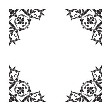 Klasik Barok süsleme vektör 
