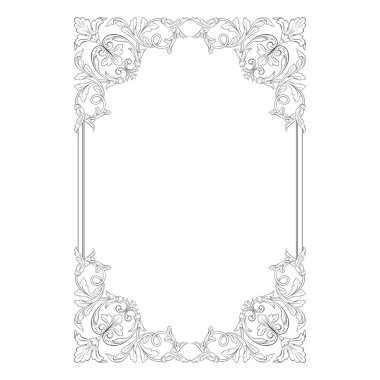 Klasik Barok süsleme vektör 