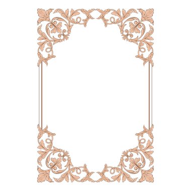 Klasik Barok süsleme vektör 