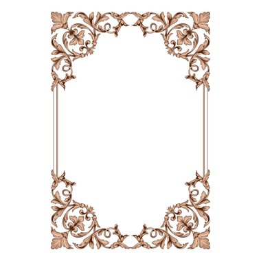 Klasik Barok süsleme vektör 