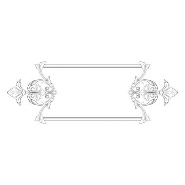 Klasik Barok süsleme vektör 