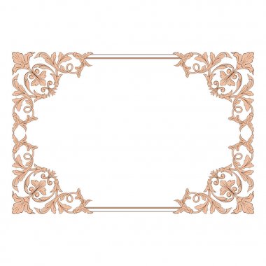 Klasik Barok süsleme vektör 