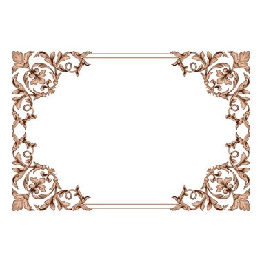 Klasik Barok süsleme vektör 