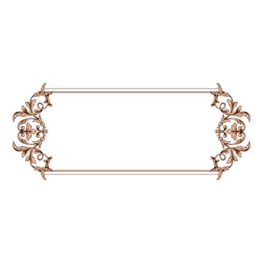 Klasik Barok süsleme vektör 