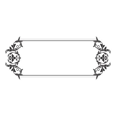 Klasik Barok süsleme vektör 