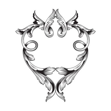 Klasik Barok süsleme vektör 