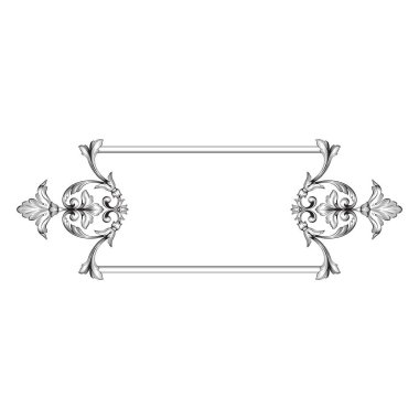 Klasik Barok süsleme vektör 