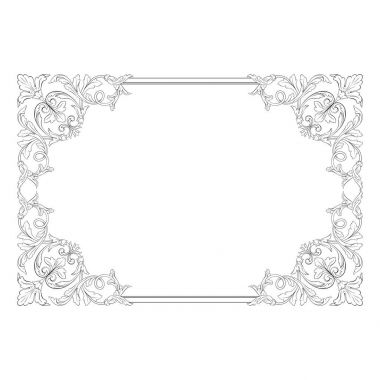 Klasik Barok süsleme vektör 