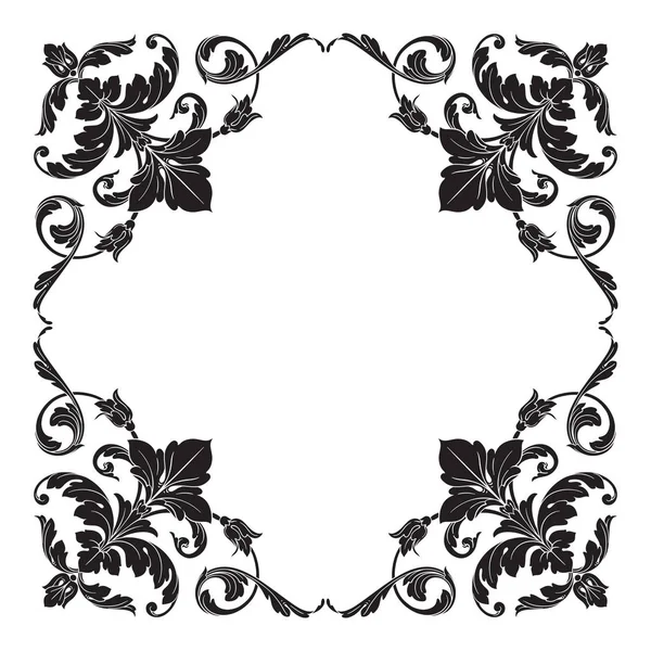 Classical baroque ornament vector — Stock Vector