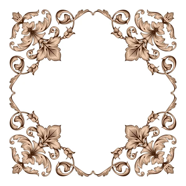 Vettore ornamento barocco classico — Vettoriale Stock