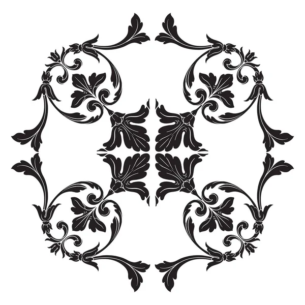 Vector clásico ornamento barroco — Archivo Imágenes Vectoriales