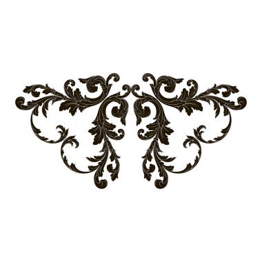 Klasik Barok süsleme vektör 