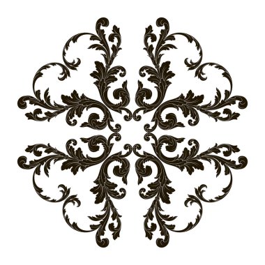 Klasik Barok süsleme vektör 