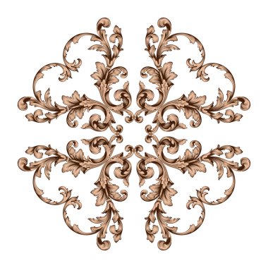 Klasik Barok süsleme vektör 