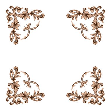 Klasik Barok süsleme vektör 
