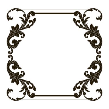 Klasik Barok süsleme vektör 