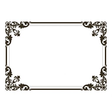 Klasik Barok süsleme vektör 