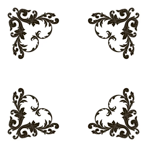 Vector clásico ornamento barroco — Archivo Imágenes Vectoriales