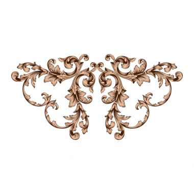 Klasik Barok süsleme vektör 