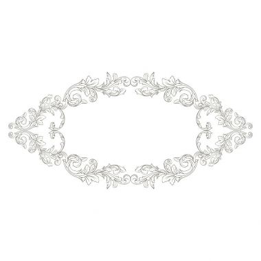 Klasik Barok süsleme vektör 