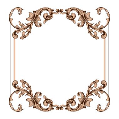 Klasik Barok süsleme vektör 