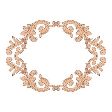 Klasik Barok süsleme vektör 