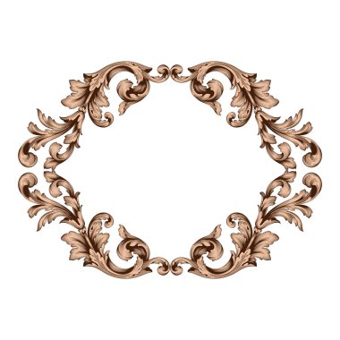 Klasik Barok süsleme vektör 