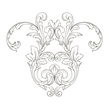 Klasik Barok süsleme vektör 