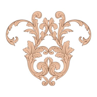 Klasik Barok süsleme vektör 