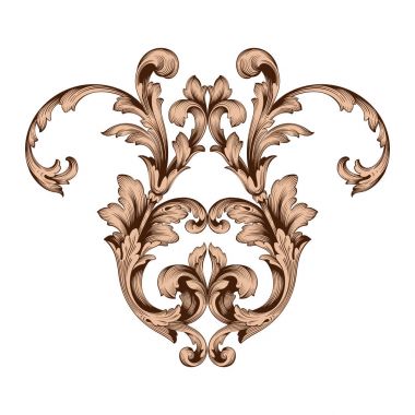 Klasik Barok süsleme vektör 