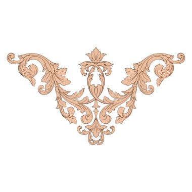 Klasik Barok süsleme vektör 
