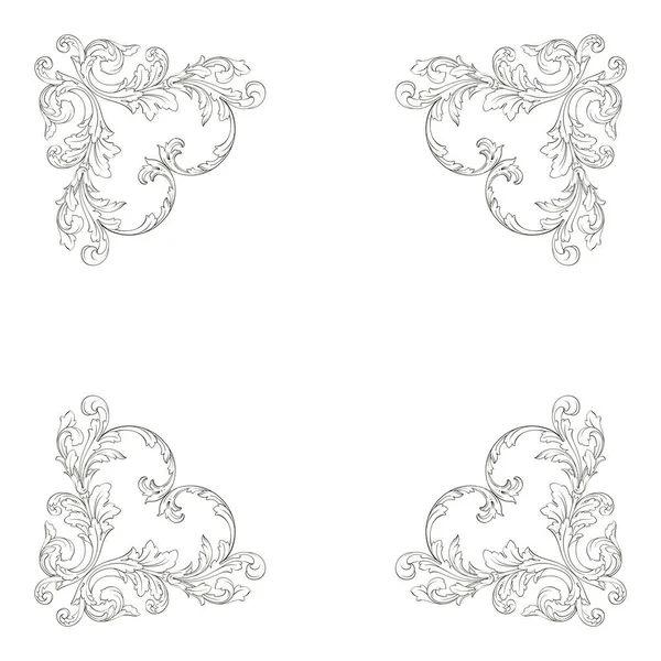 Vector clásico ornamento barroco — Vector de stock