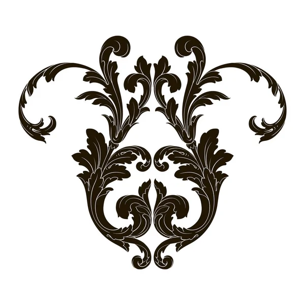 Classical baroque ornament vector — Stock Vector