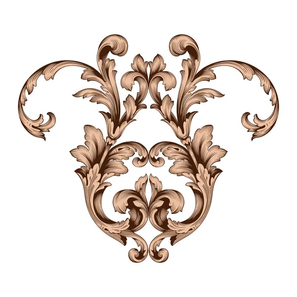 古典的なバロック様式の装飾のベクトル — ストックベクタ