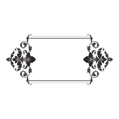 Klasik Barok süsleme vektör 