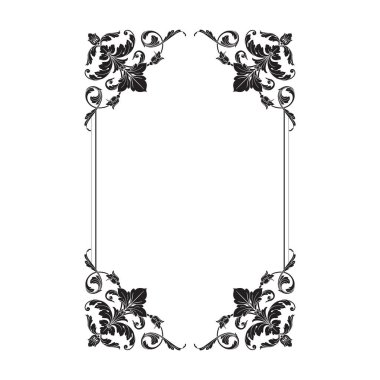 Klasik Barok süsleme vektör 