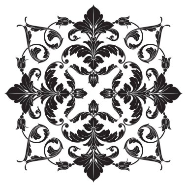 Klasik Barok süsleme vektör 