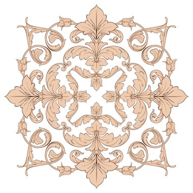 Klasik Barok süsleme vektör 