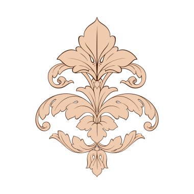 Klasik Barok süsleme vektör 