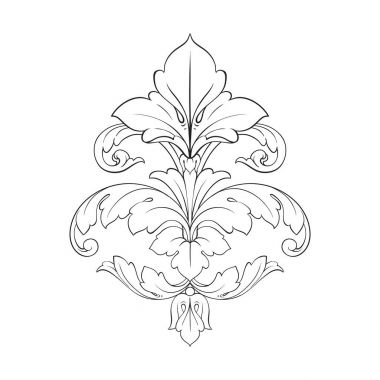 Klasik Barok süsleme vektör 