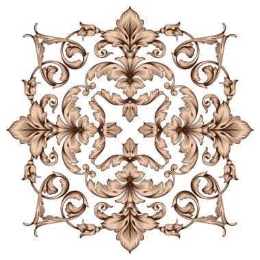 Klasik Barok süsleme vektör 