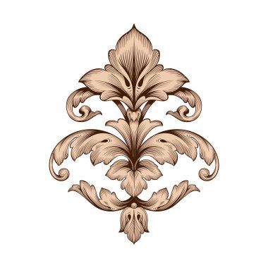 Klasik Barok süsleme vektör 