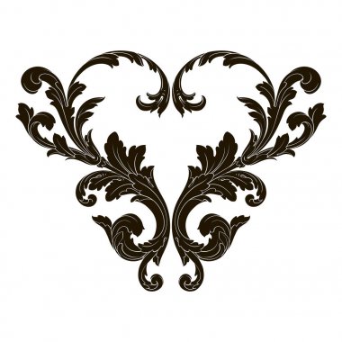 Klasik Barok süsleme vektör 